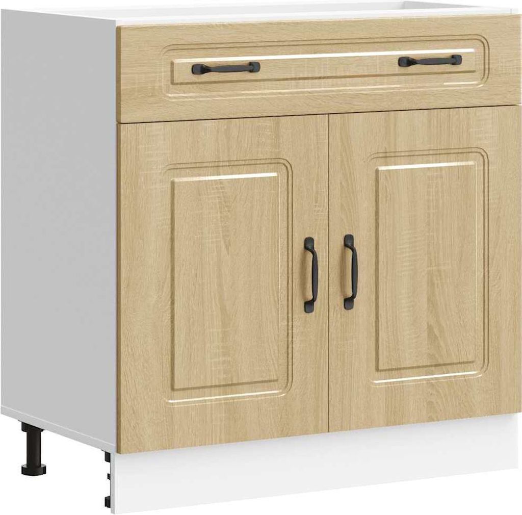 vidaXL Küchenunterschrank Kalmar Sonoma-Eiche Holzwerkstoff