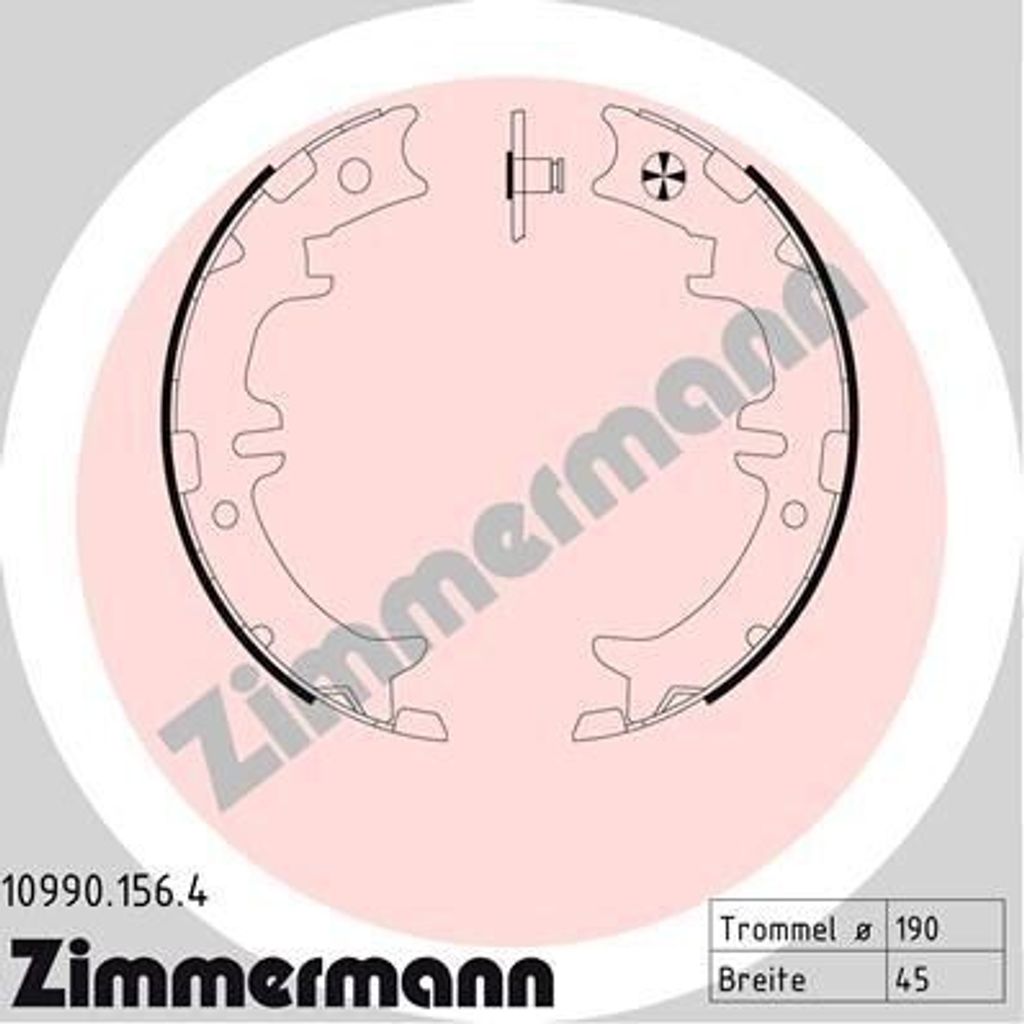 ZIMMERMANN 10990.156.4 - Bremsbackensatz für GS (S16), IS I (E1), IS Sportcross (E1), LS (F2), Avensis Verso (M2), Previa (R1, R2), Previa (R3), R...