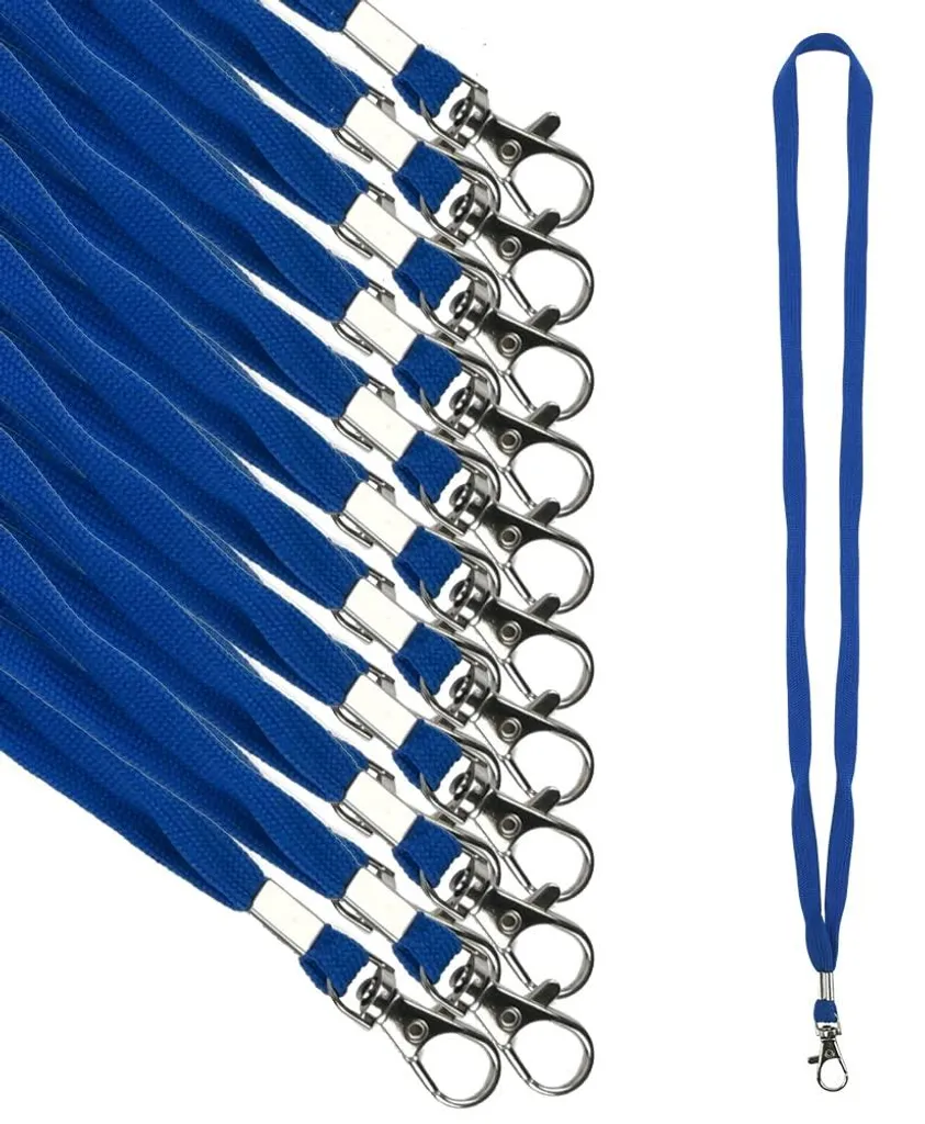 Lot de 100 Cordons Porte-clés Pantone pour Enfants et Badges Scolaires