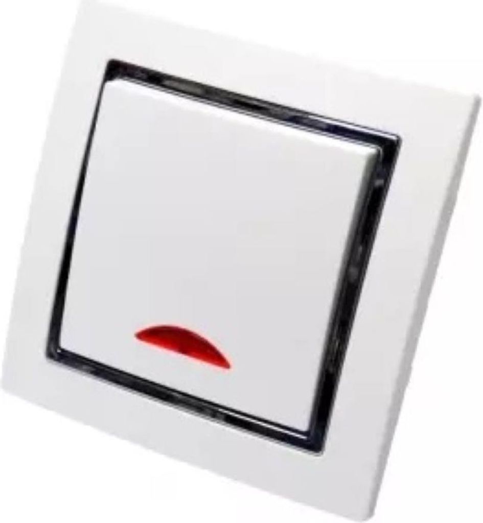 5756 Levina S Kontroll Schalter silberner Rand 10 Ampere