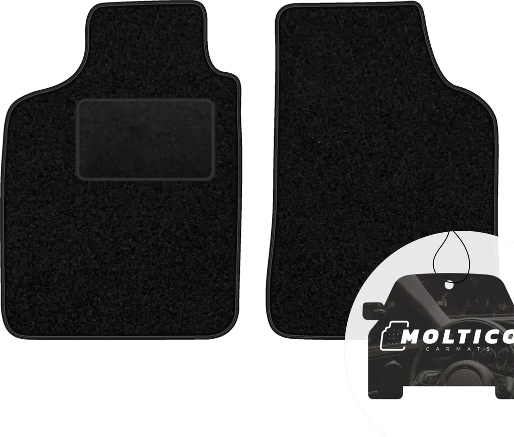 Set Tappetini Auto Anteriori In Velluto Per FIAT Punto I | Su Misura Con Antiscivolo | 2 Pezzi - Premium