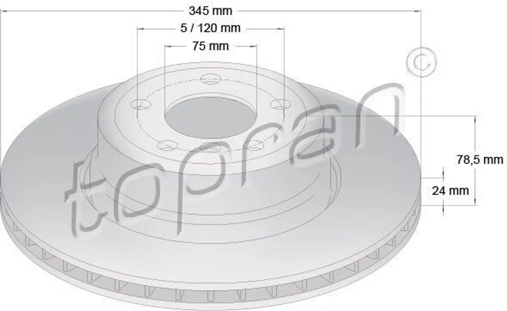 Supprimer les vibrations : Disque de frein arrière BMW X5 X6 OE 34216771971