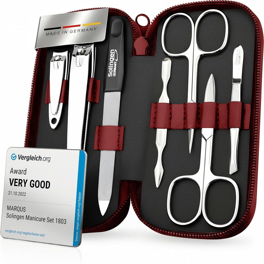 marQus Maniküre-Set 7-teilig – Echtleder-Etui, Solingen – Produktbild 