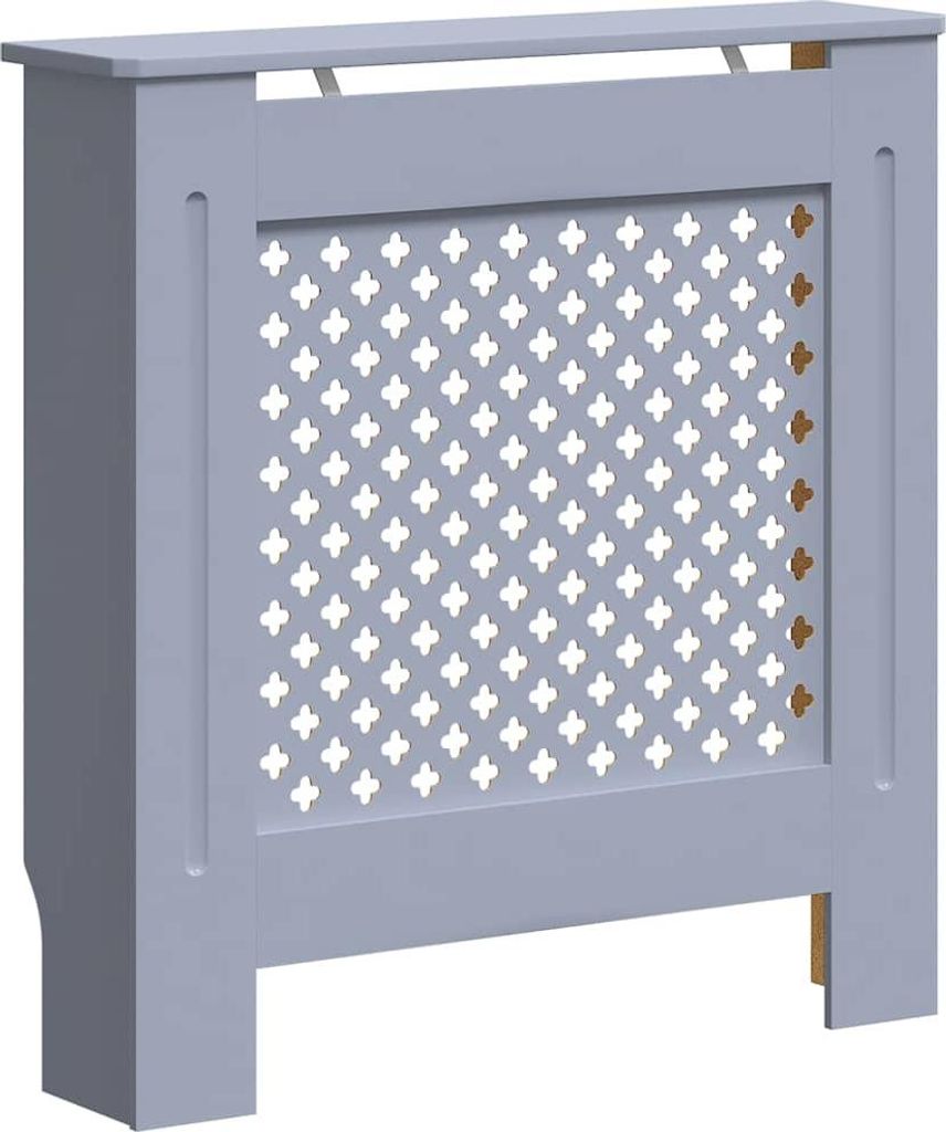 vidaXL MDF Heizkörperverkleidung Grau 78 cm