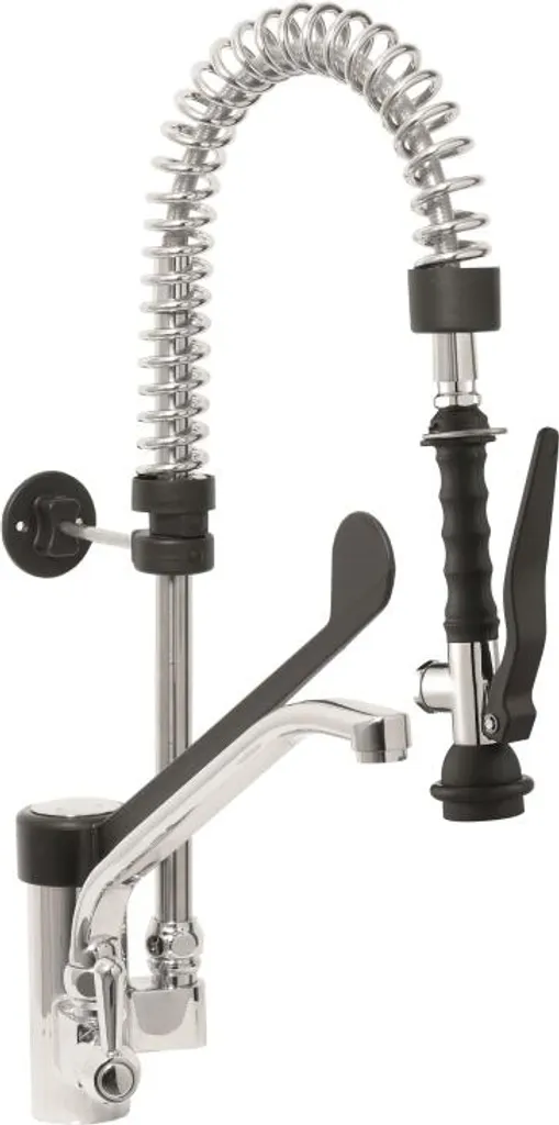 Douchette de cuisine noire EMMI de SARO avec mitigeur monotrou pro