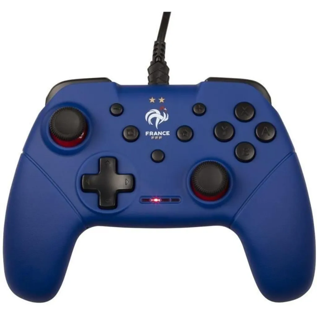 Manette Konix FFF Bleu - Finis les problèmes de batterie sur Switch et PC
