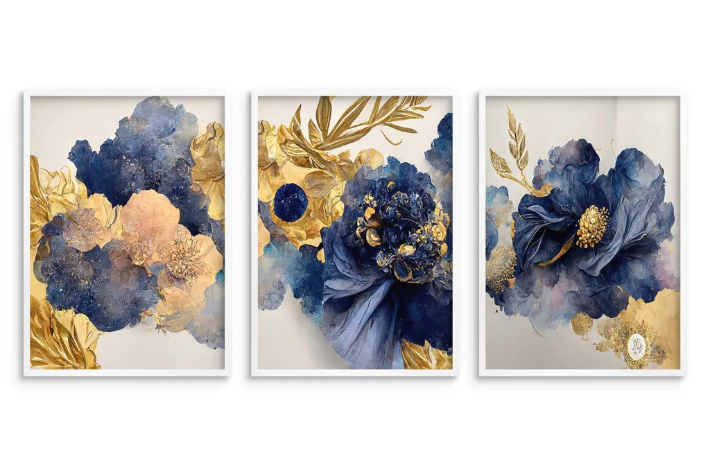 Wall Art Fiori Set 3 Poster 50x70 | Trend Soggiorno 2024