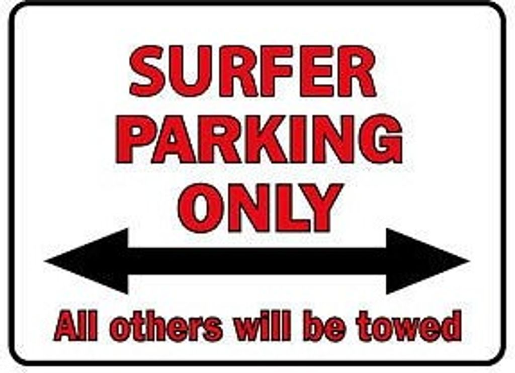 Parkschild - Surfer Parking Only - 308736 - Gr. 40 x 30 cm