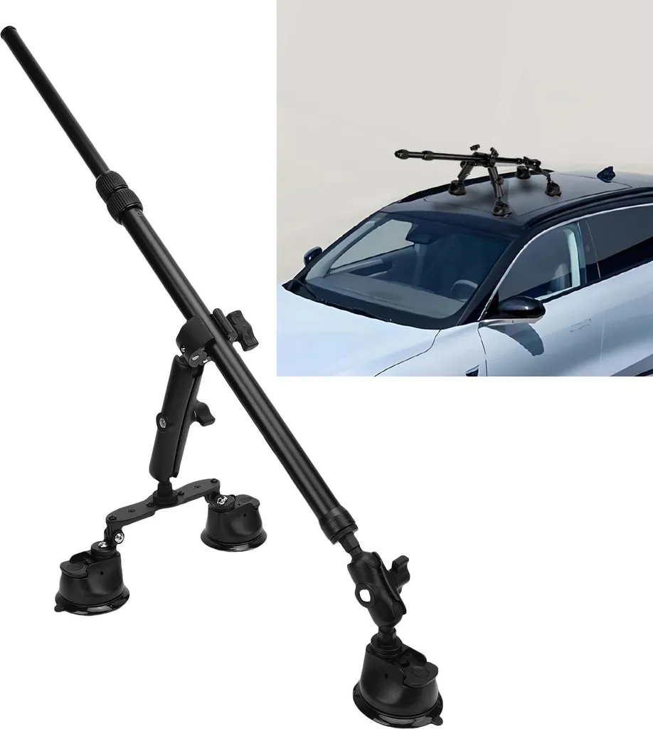 Kit Ventouse Ultra Résistante et Perche Invisible 120cm pour Insta360 - 4
