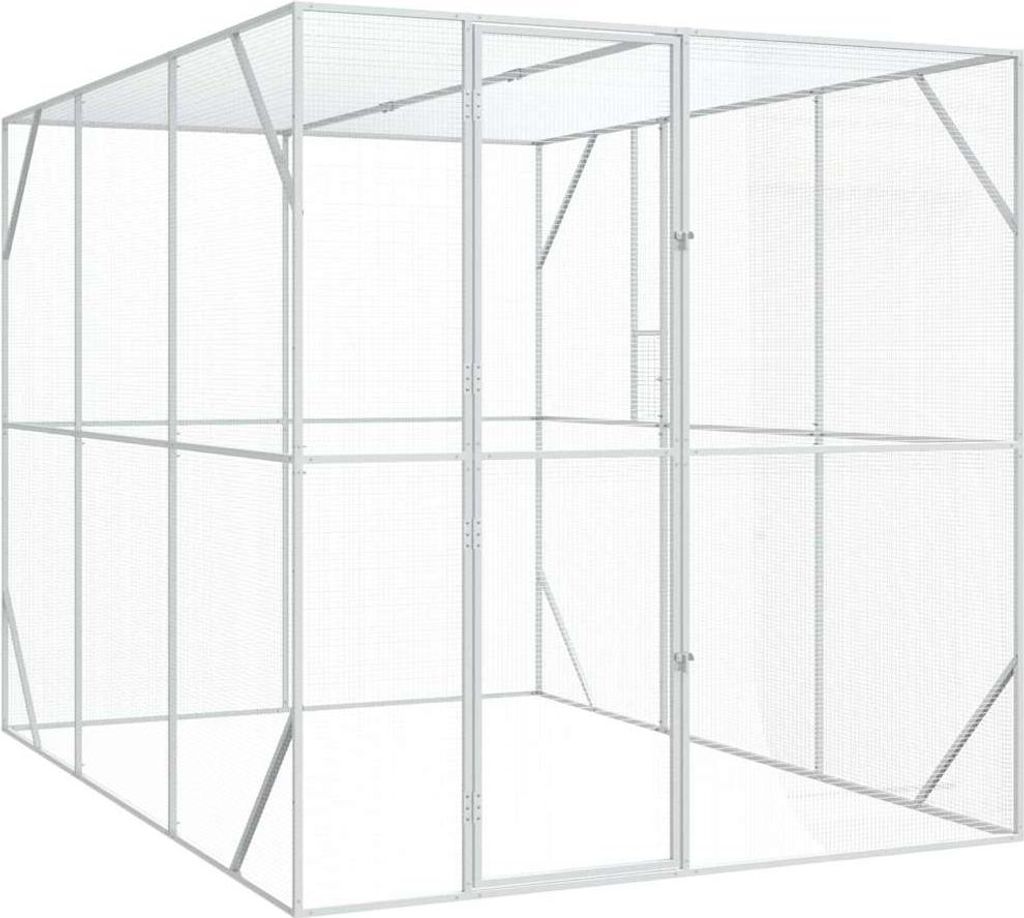 vidaXL Klec pro ptáky antracitová 210 x 304 x 213 cm Obrázek produktu 