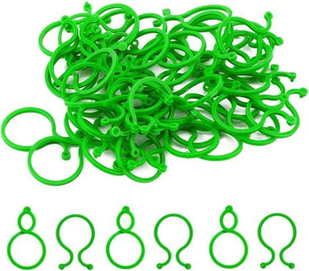 200 Grandes Pinces pour Plantes et Tuteurs de Jardinage en Plastique