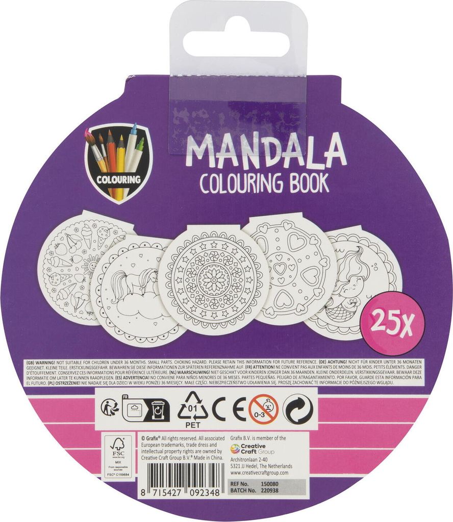 Grafix Mandala-Malbuch - Schmetterlinge
