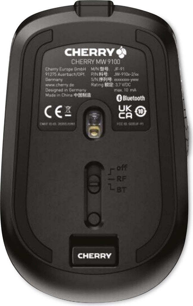 CHERRY MSM MW 9100 Wireless schwarz Rechargeable Produktbild 