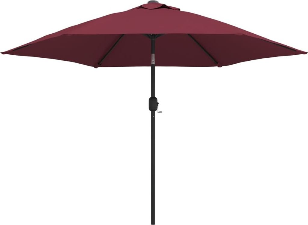 Sonnenschirm mit Metall-Mast 300 cm Bordeauxrot