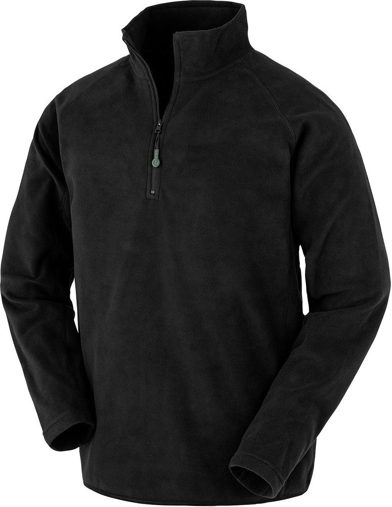 Result Genuine Recycled - Fleece-Oberteil für Herren RW7901 (M) (Schwarz)
