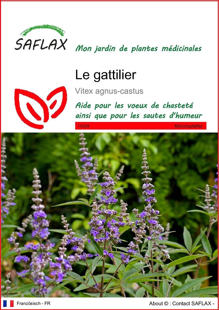 SAFLAX  - Le gattilier - 30 graines - Vitex Image du produit 