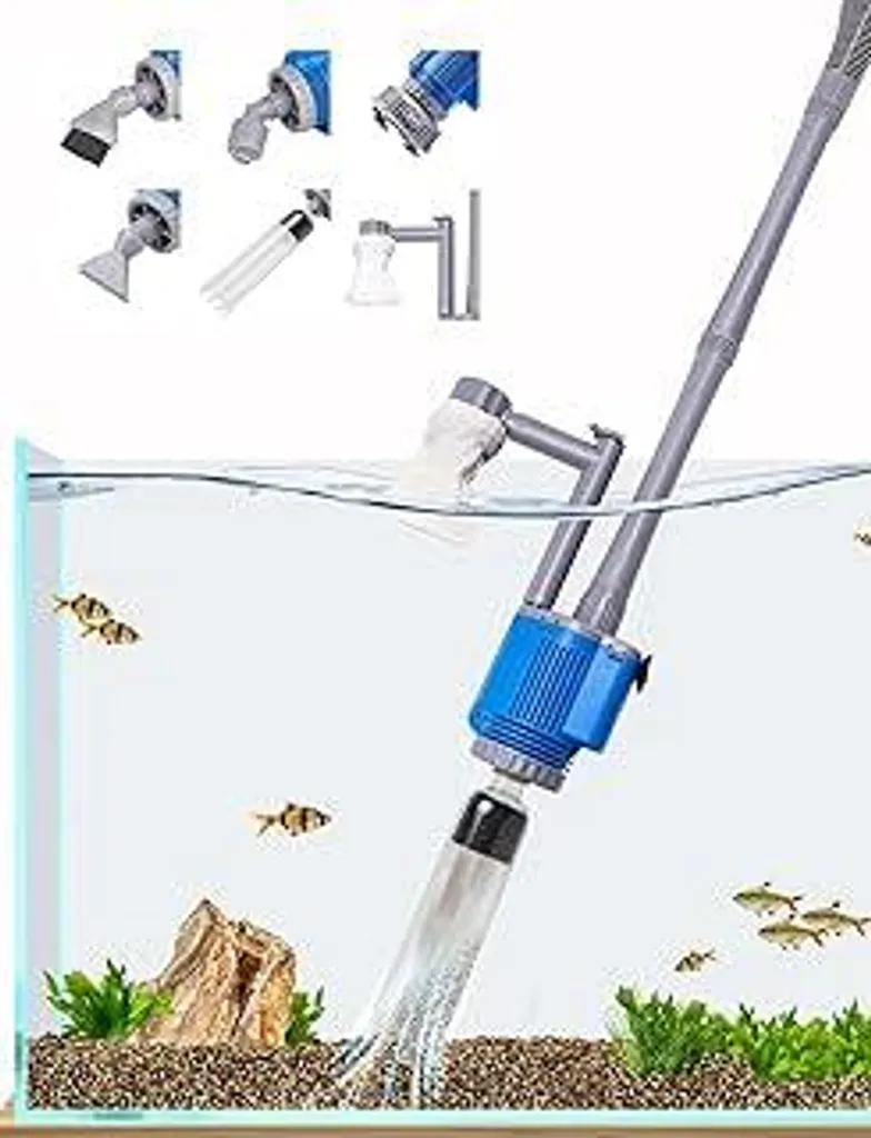 Pulitore Ghiaia Elettrico boxtech 86cm: Sifone per Cambio Acqua Acquario