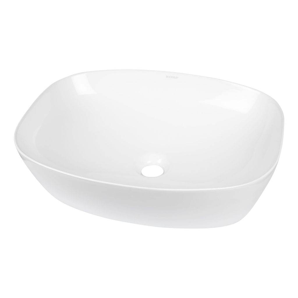 Kerra KR-640 Keramik-Design-Waschtisch 51x39,5x14 cm, weiß