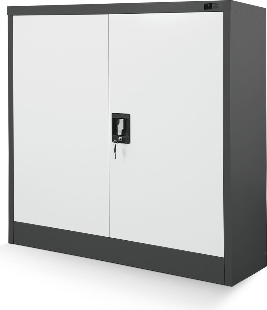 Kleiner Aktenschrank C001B Büroschrank mit Flügeltüren Produktbild 