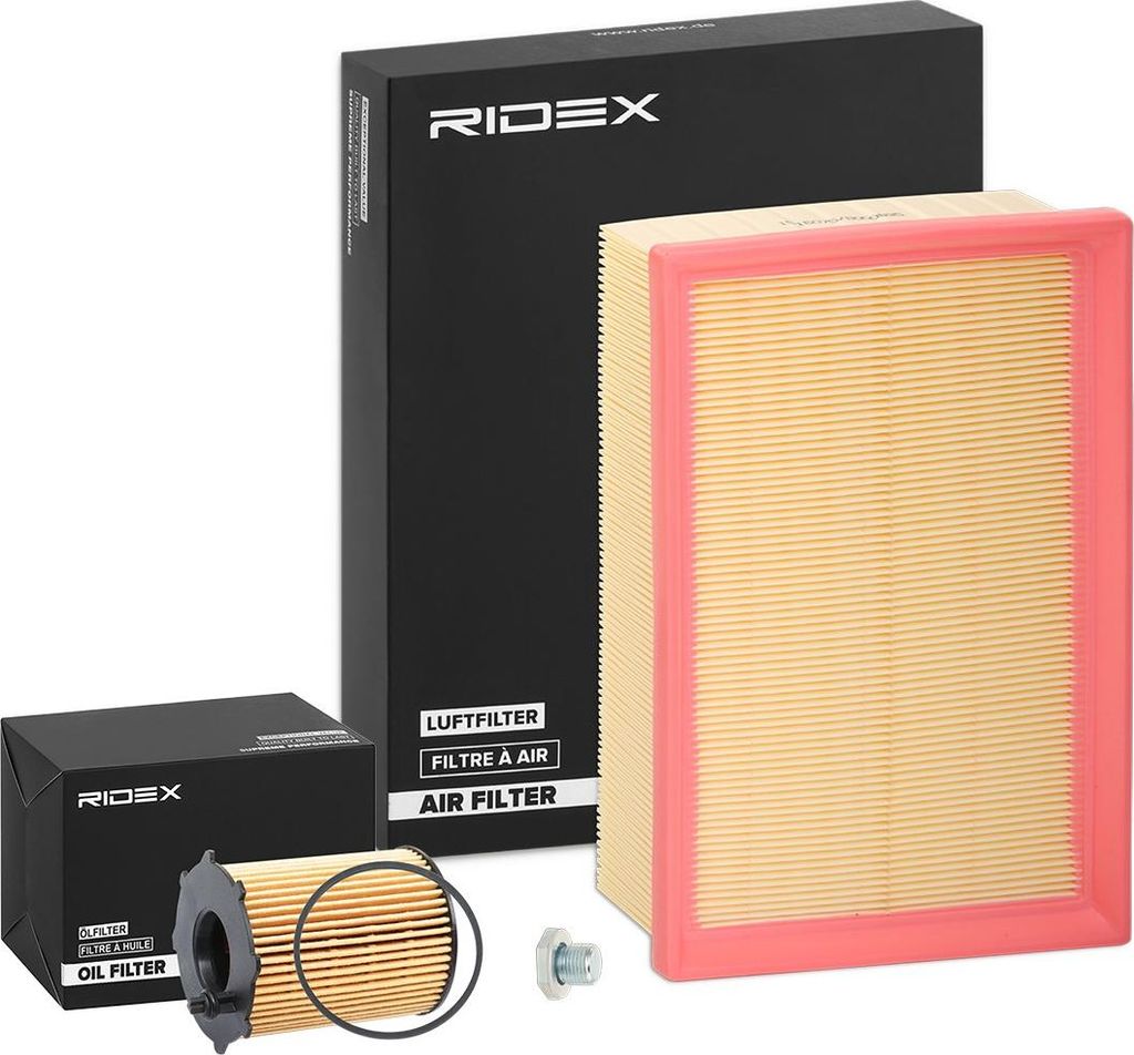 RIDEX Filterset Inspektionspaket Filtersatz passend für PEUGEOT 307 (3A/C) 307 SW (3H) 307 Break (3E)