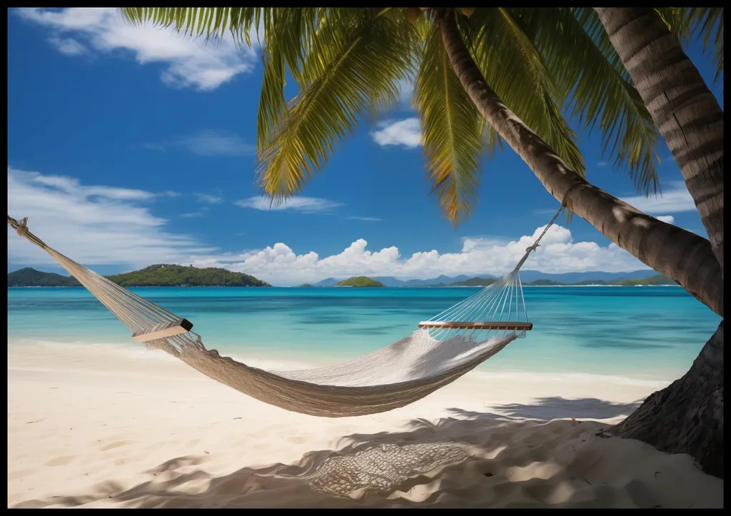 Affiche Évasion paradisiaque 100x70 cm : Habillez vos Murs avec Style