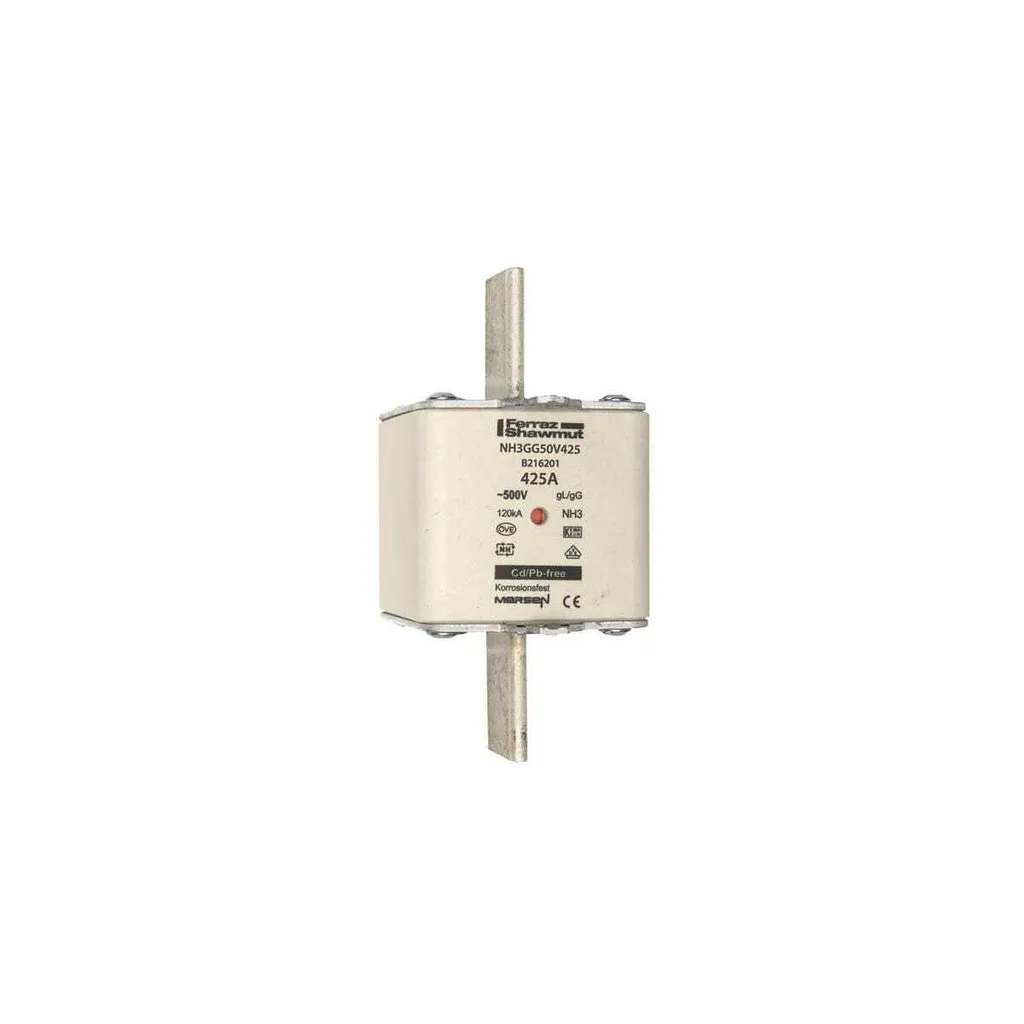 Fusible basse tension HRC NH3 425A pour armoire électrique industrielle