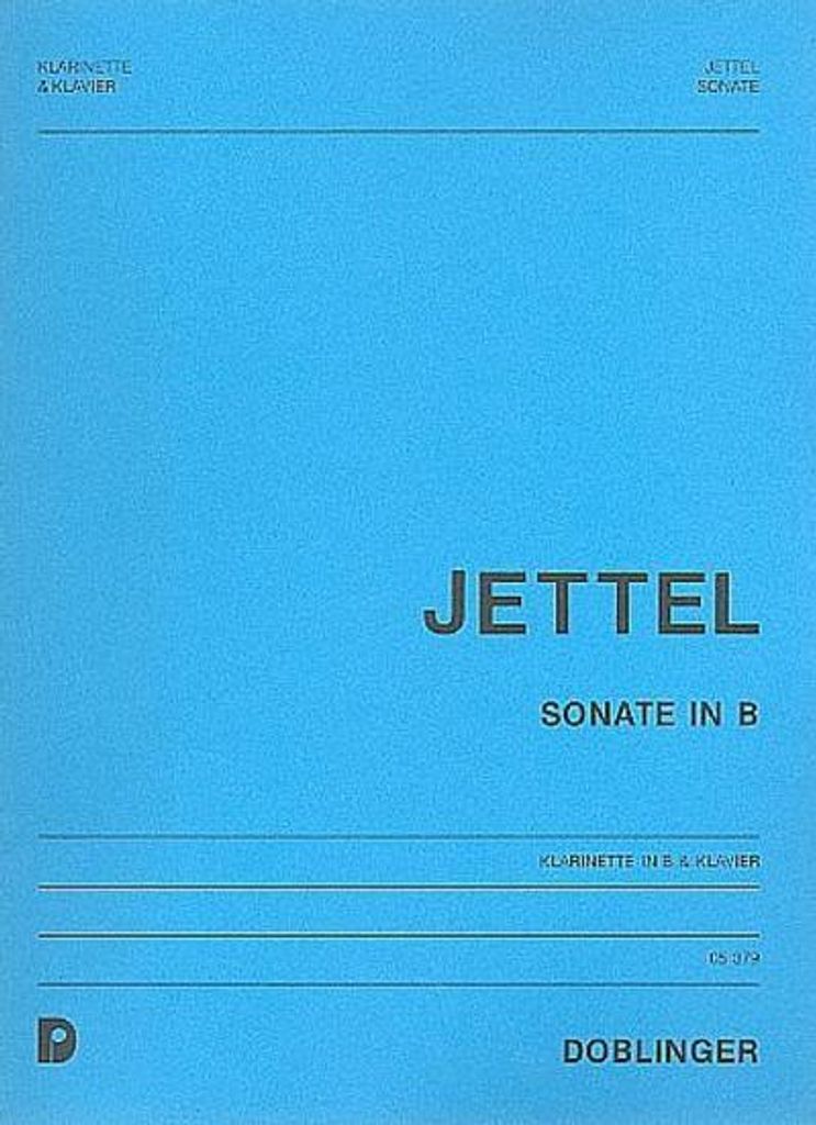 Sonate B-Durfür Klarinette und Klavier