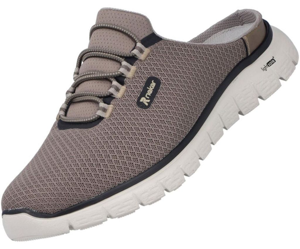 Rieker Herren Sabot Slipper Braun