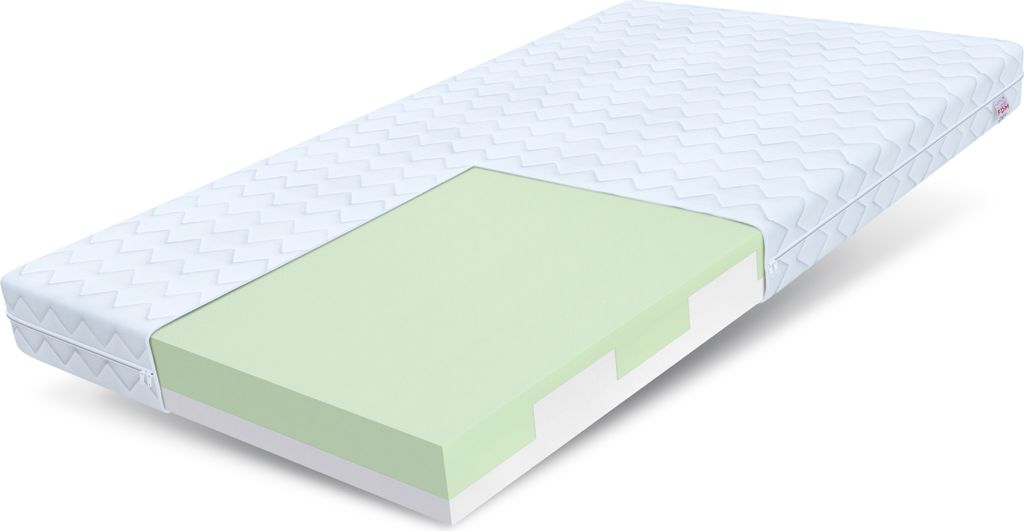 Matratze 90x200 cm LUIGI Höhe 11 cm Kaltschaum H3 Kindermatratze mit Premium Bezug
