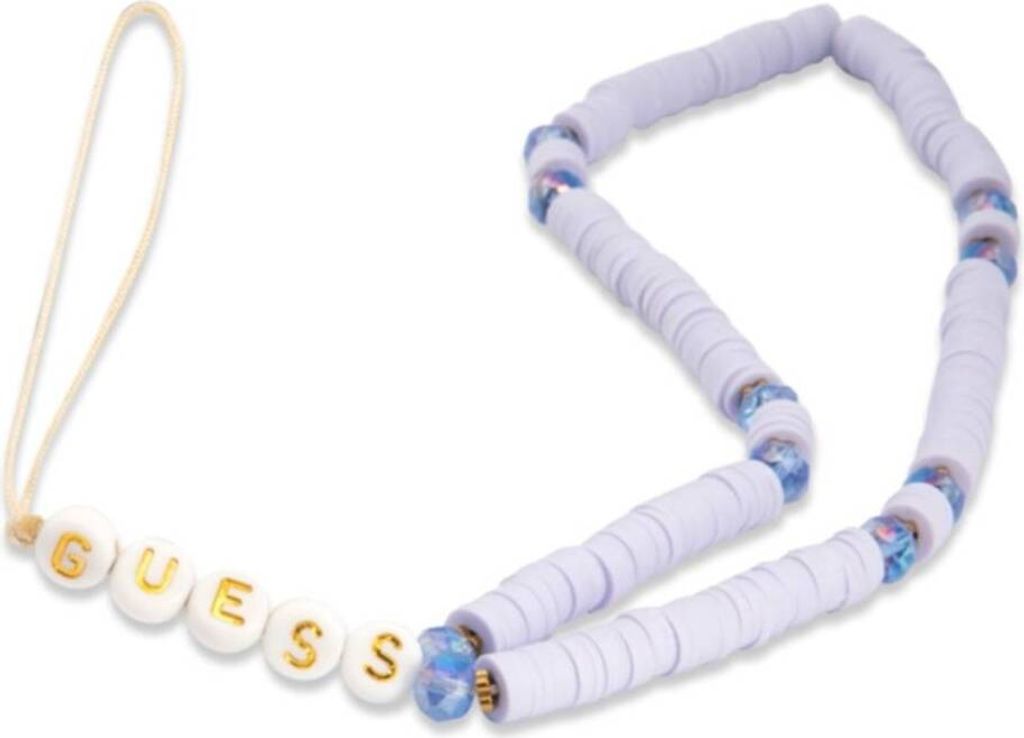 Guess Anhänger GUUSTPEARU Phone Strap lila/lila Heishi Beads Handyhülle