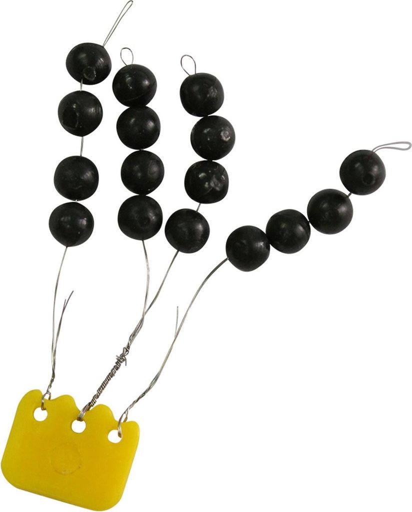 FTM New Generation Gummiperlen 5mm schwarz - 16 Perlen Produktbild 