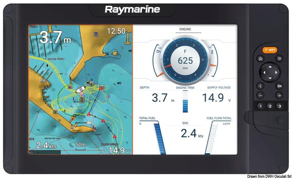 Ecoscandaglio Raymarine Element 12 S con mappa - Osculati Immagine del prodotto 
