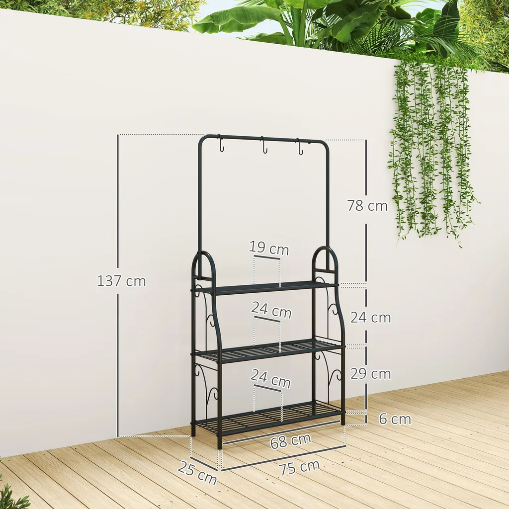 Étagère à Fleurs Gain de Place avec Support Suspendu pour Petits Espaces - 3