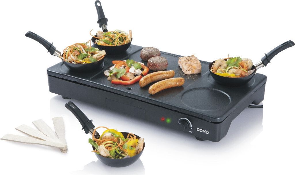 Domo DO8712W, 5 Zone(n), Schwarz, Rechteckig, 235 x 260 mm, Produktbild 