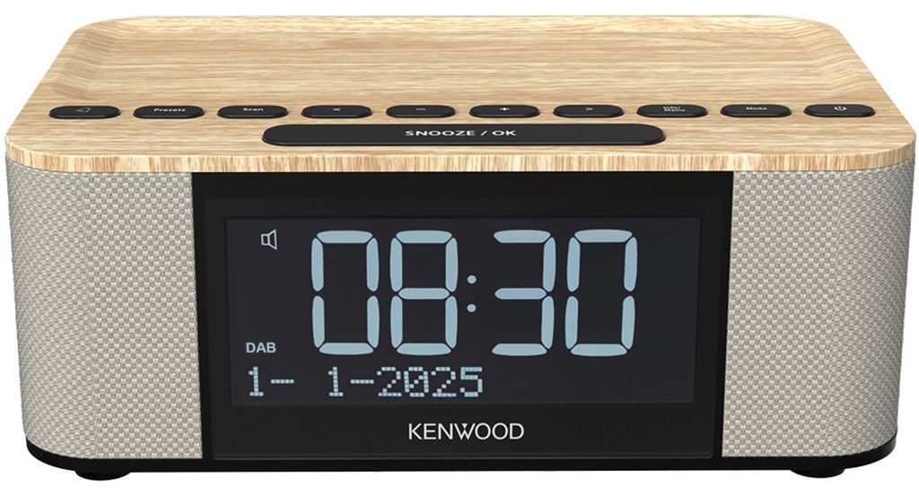 Kenwood CR-ST55DAB Radio-réveil bois fonction ASA, tuner Image du produit 