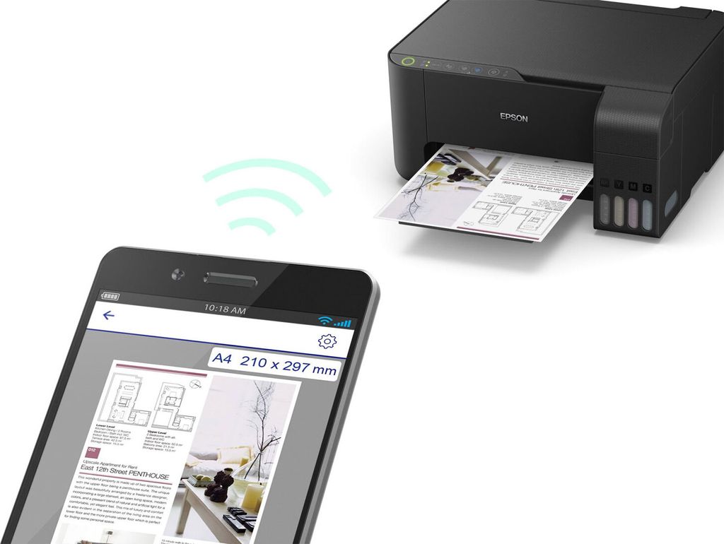 Epson EcoTank ET-2710 schwarz Multifunktionsdrucker 3-in-1 Produktbild 22