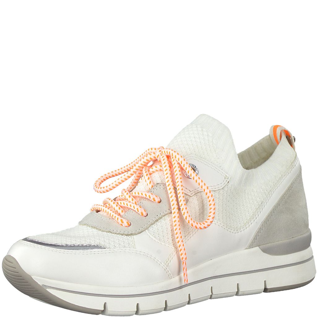 Marco Tozzi Damen Schnürer 2-2-23729-24 in white neon (Größe: 38)
