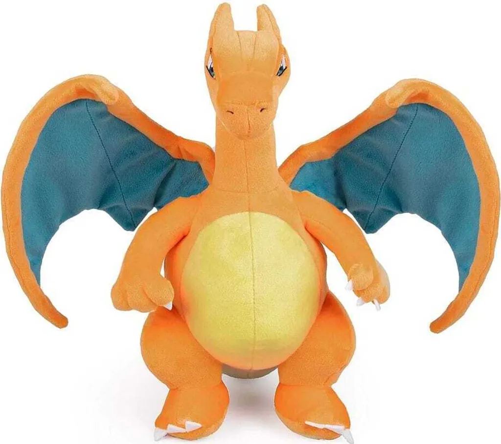 Peluche Dracaufeu Pokémon 30 cm - Finition premium et détails brodés XXL