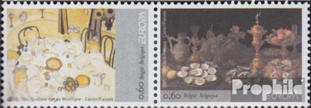 Briefmarken Belgien 2005 Mi 3437-3438 Paar (kompl.Ausg.) postfrisch Gastronomie