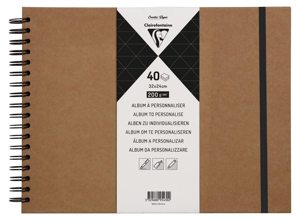 Pollen by Clairefontaine Spiral-Skizzenbuch 320 x 240 mm 40 Blatt