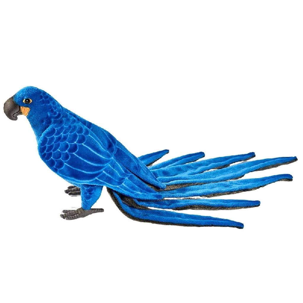 Plüsch Hyazinthara 50cm Blauara Papagei Vogel Realistisch Produktbild 