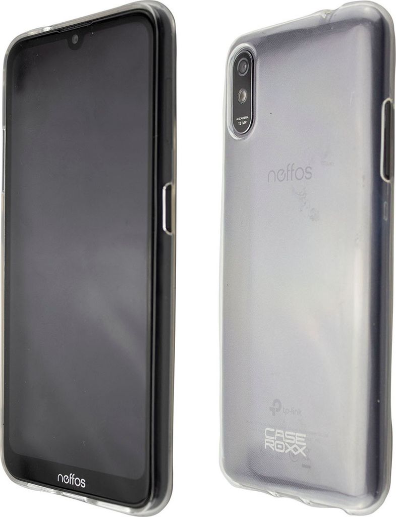caseroxx Schutz-Hülle TPU-Hülle kompatibel mit Neffos C9 Max, Gummi Handy Tasche transparent