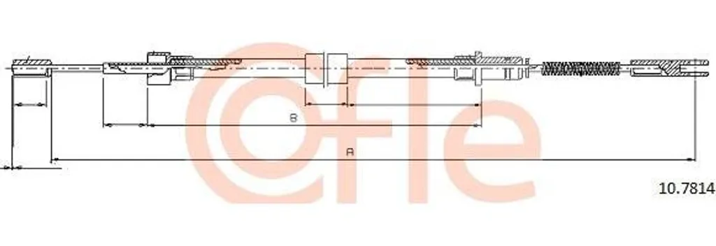 Câble de frein à main pour Porsche 911 - Réparation OE 99342455105
