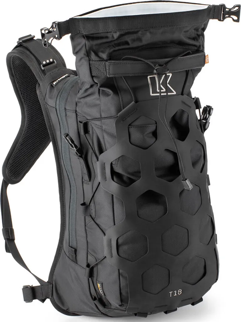 Sac à dos moto imperméable Kriega Trail 18 noir avec compartiment étanche - 3