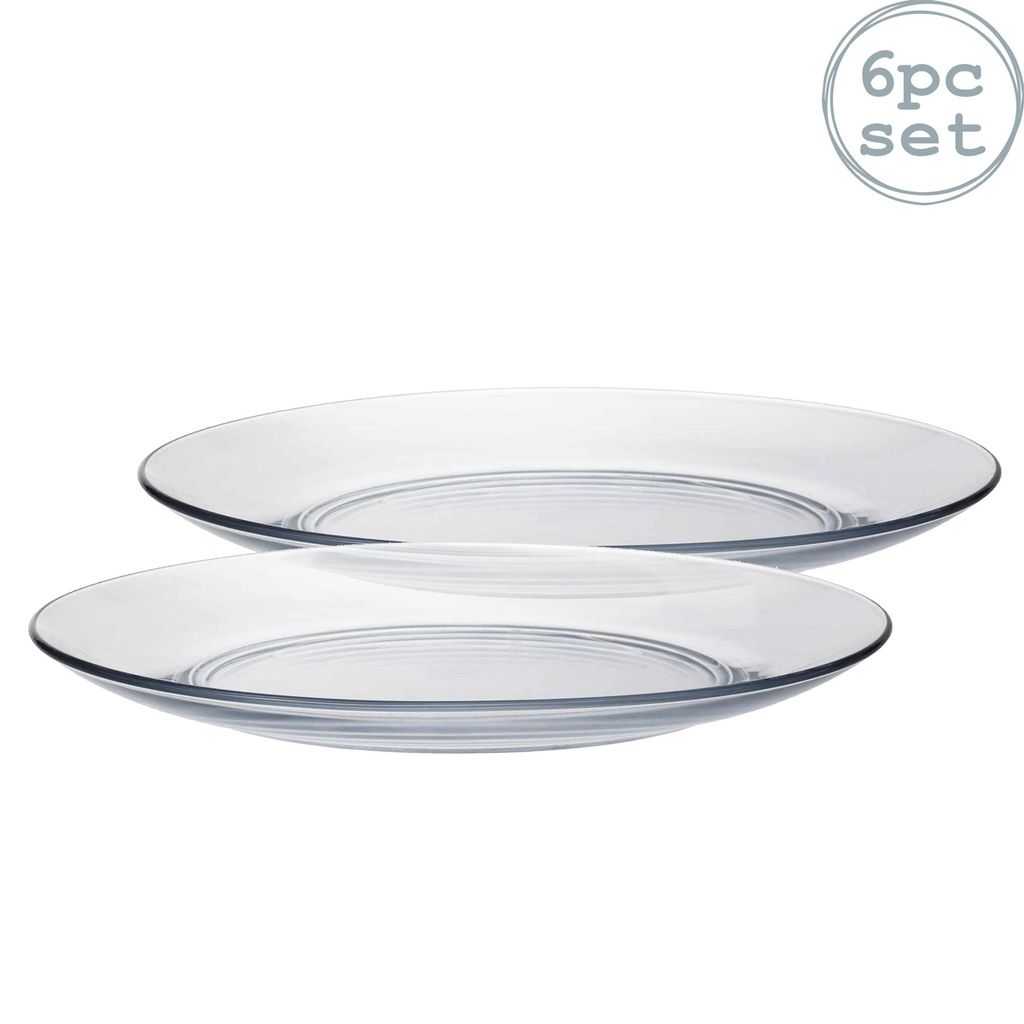 Duralex 3009 AF06 Lys 6 piatti in vetro trasparente 28 cm Immagine del prodotto 