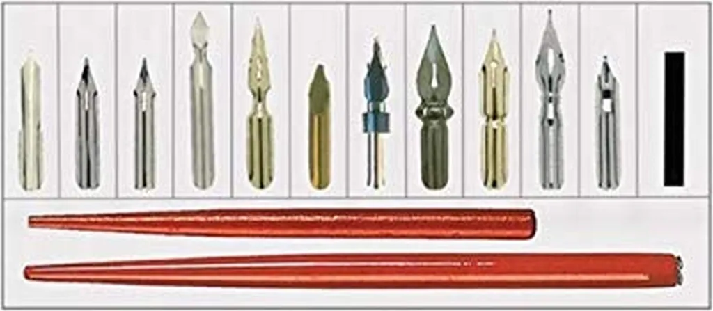 Set porte-plumes et 11 plumes avec aimant pour dessin propre et précis