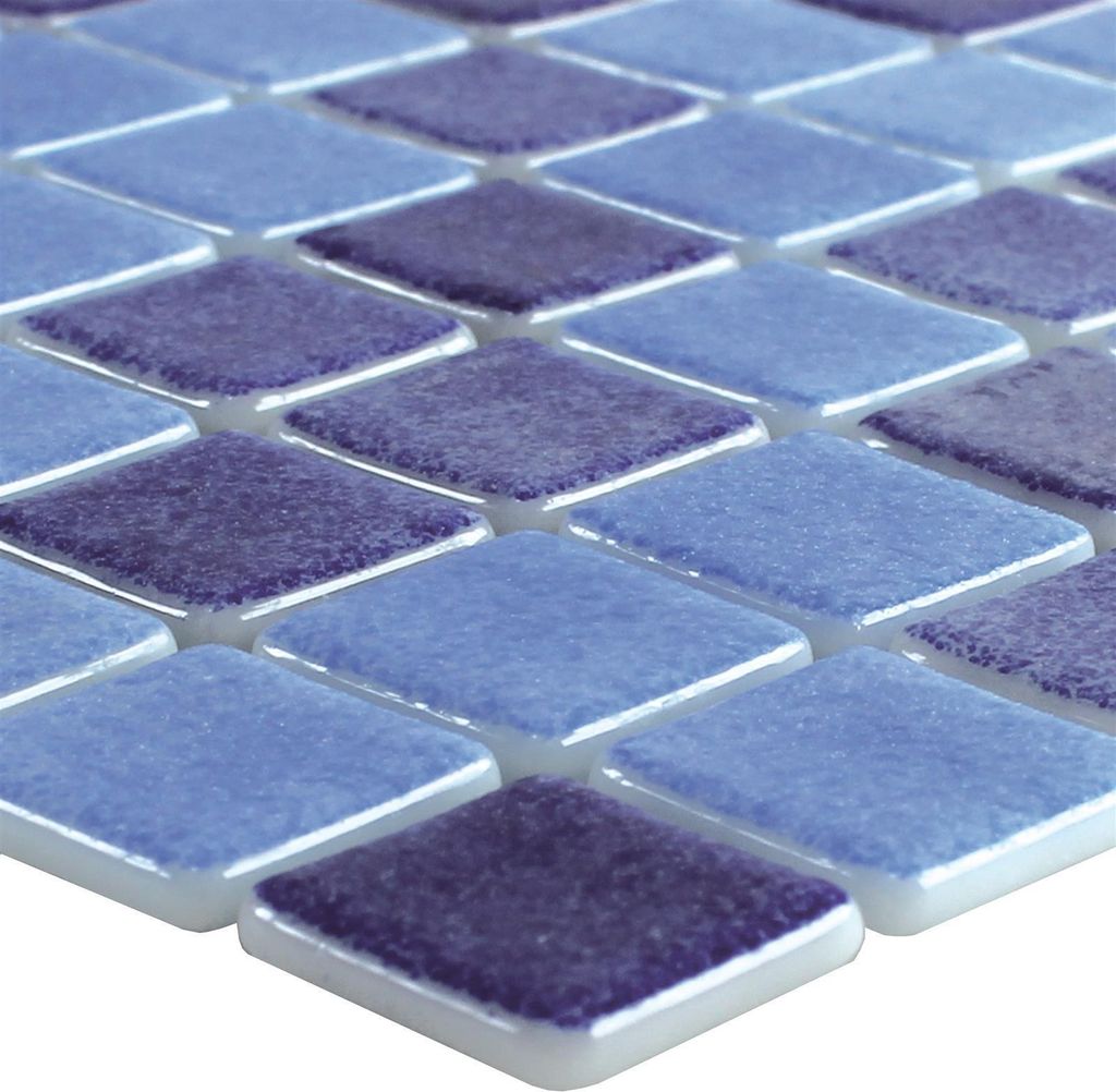 Glas Schwimmbad Pool Mosaik Antonio Blau Mix