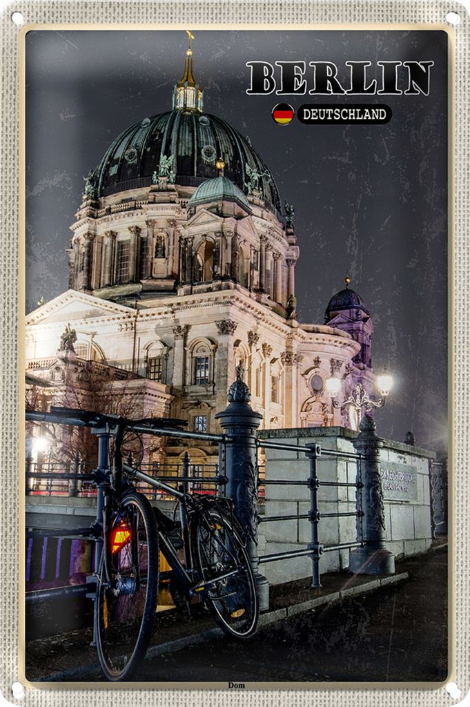 Blechschild Städte Berlin Deutschland Dom Architektur 20x30cm