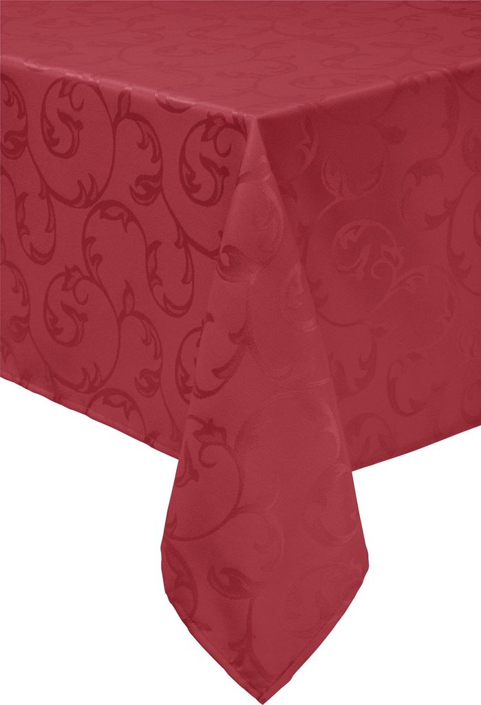 Erwin Müller Tischdecke Greven" rot 130x220 cm"