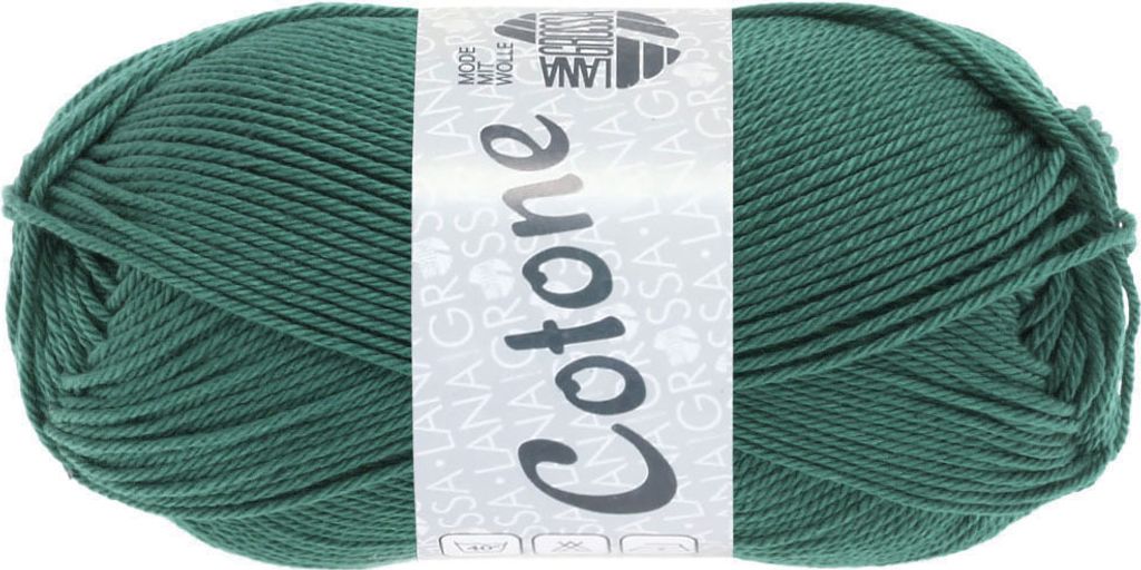 Lana Grossa Cotone 079 Blaugrün 50g Produktbild 